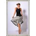 Milla black and white skirt